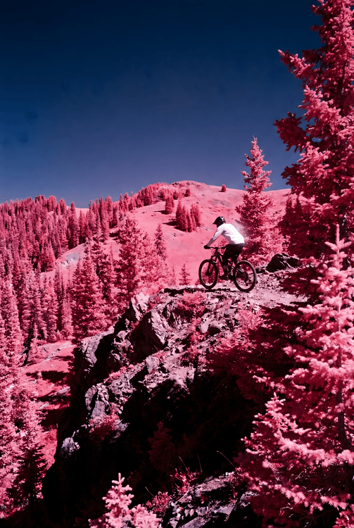 Magenta Ridge: Infrared Mountain Biking Adventure