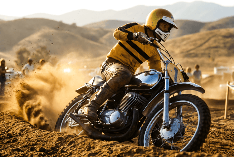Golden Dust: Vintage Motocross Pursuit
