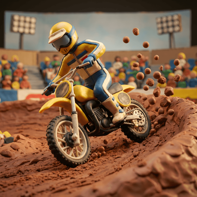 Mud and Clay: The Yellow Racer's High-Speed Berm
