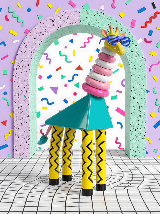 Retro Chic Giraffe