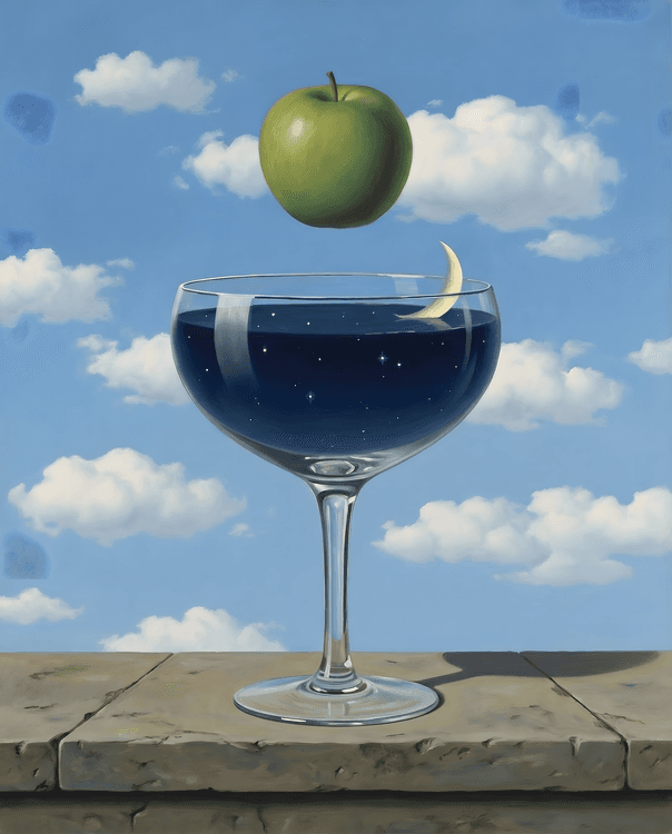 The Midnight Sip Surrealism
