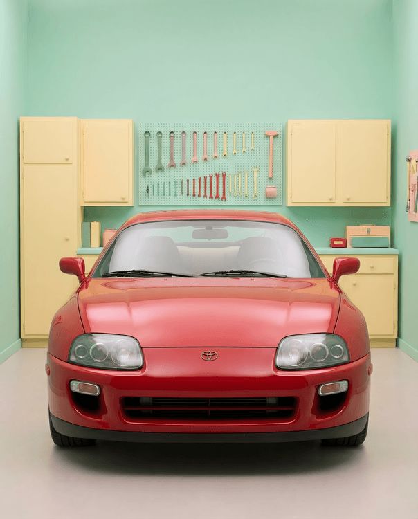 Red Supra Pastel Garage Symmetry