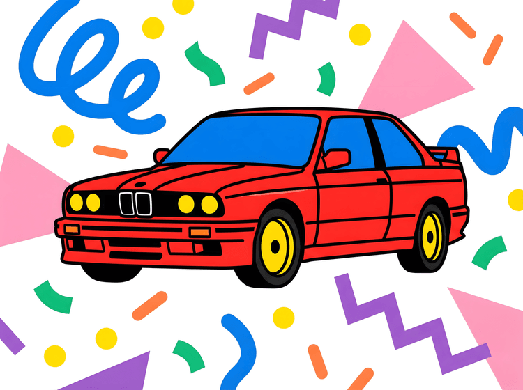 BMW E30 M3: 90s Memphis Pop