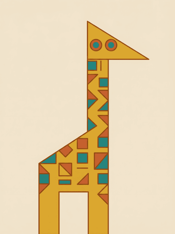 The Geometric Giraffe: A Mid-Century Study