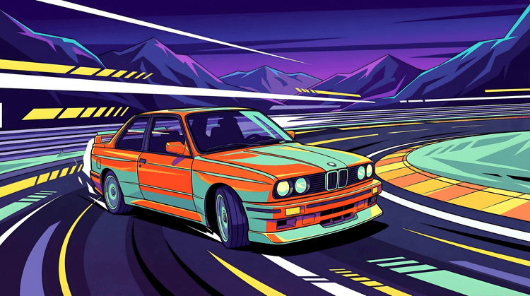 BMW E30 M3: Midnight Circuit Drift