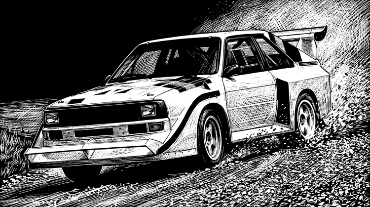 Audi Quattro S1: Pikes Peak Engraving