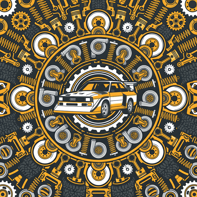 Audi Quattro S1: Mechanical Mandala