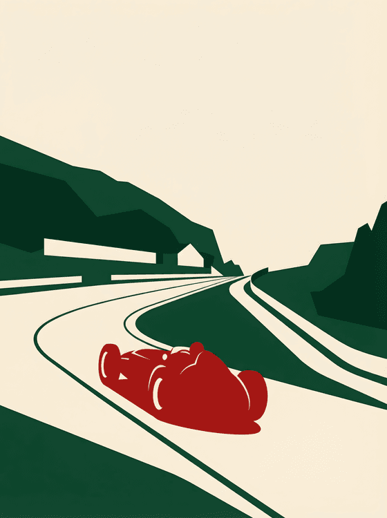 Vintage Speed: The Eau Rouge Ascent