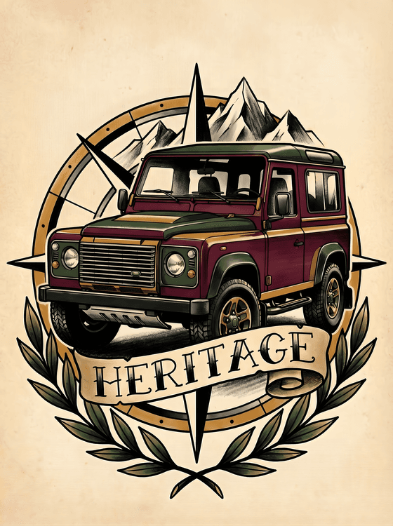 Land Rover Defender Heritage Emblem