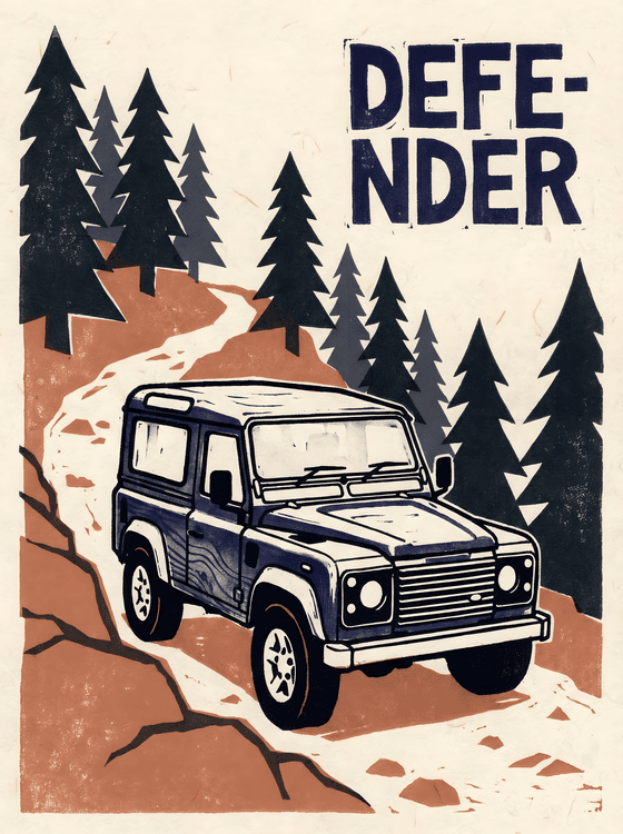 Defender 90 Woodcut Mountain Trail
