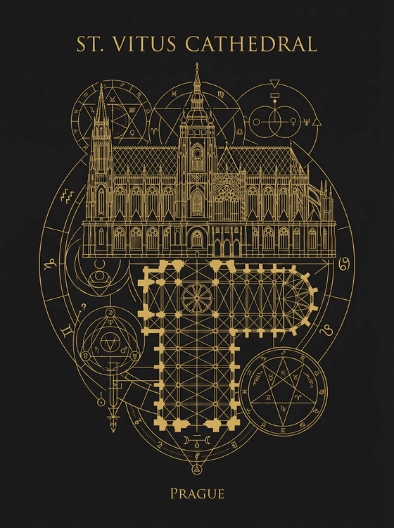 St. Vitus Cathedral Sacred Geometry