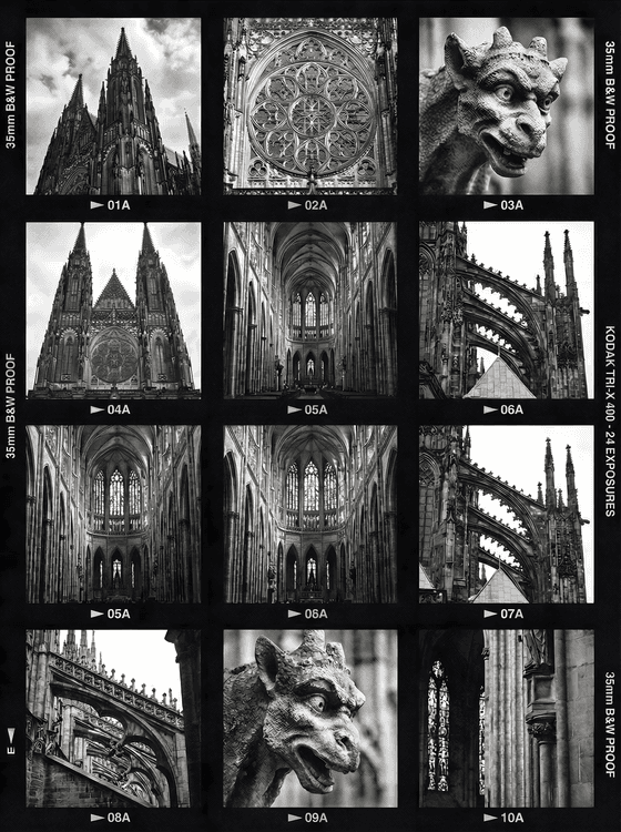 Prague Gothic Contact Sheet