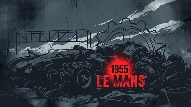 1955 Le Mans Tragedy Graphic Illustration