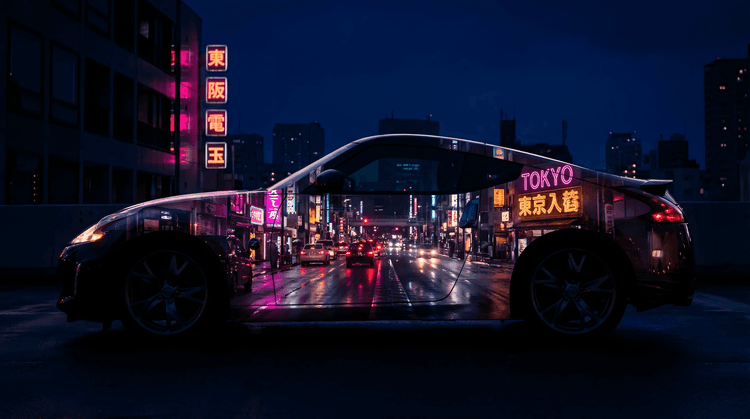 Tokyo Pulse: Nissan 370Z Double Exposure