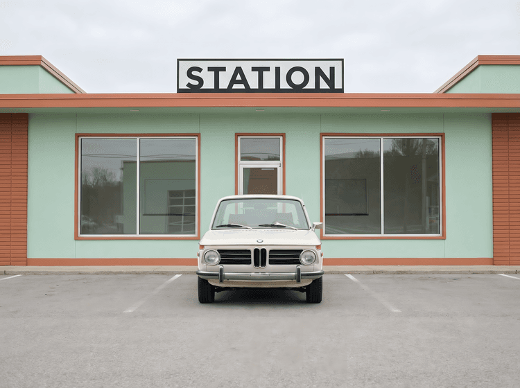 Station Stop: Classic BMW 2002 Symmetry