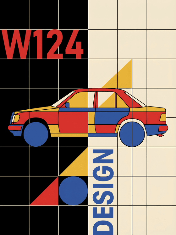 W124 De Stijl: Modernist Mercedes Heritage