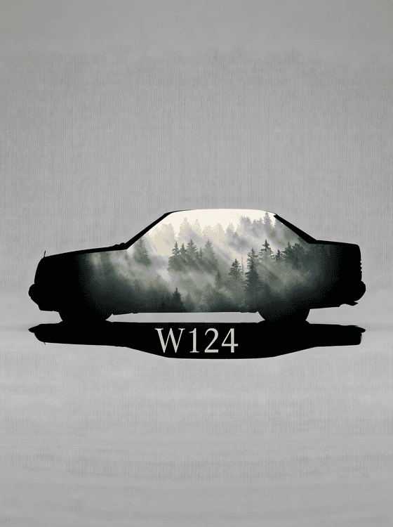 W124 Misty Forest Silhouette