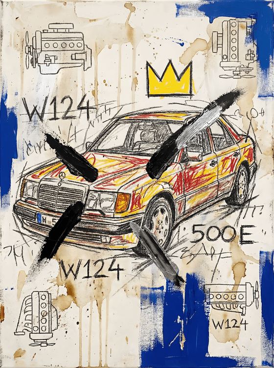 The King of Sedans: W124 500E Basquiat Tribute