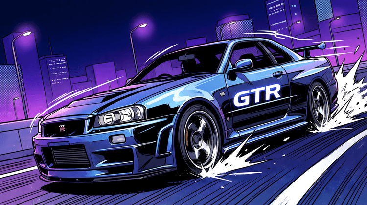 Midnight Drift Skyline GT-R R34