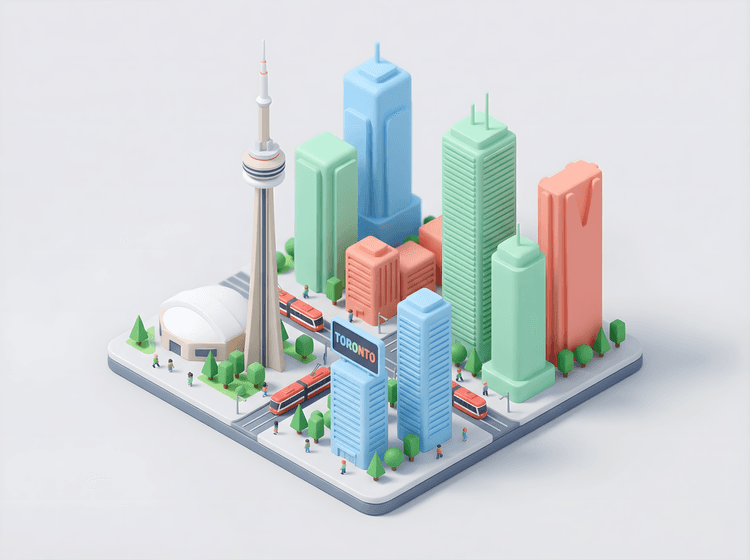 Miniature Metropolis: Toronto Isometric Diorama