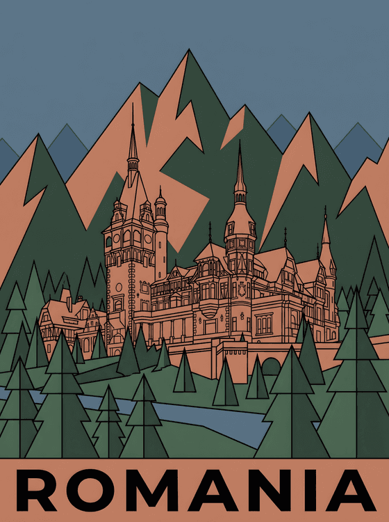 Romania: Peleș Castle and the Carpathians