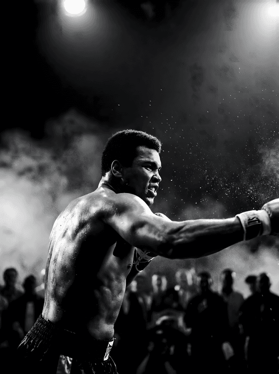 The Greatest: Muhammad Ali High Contrast Boxing Photography