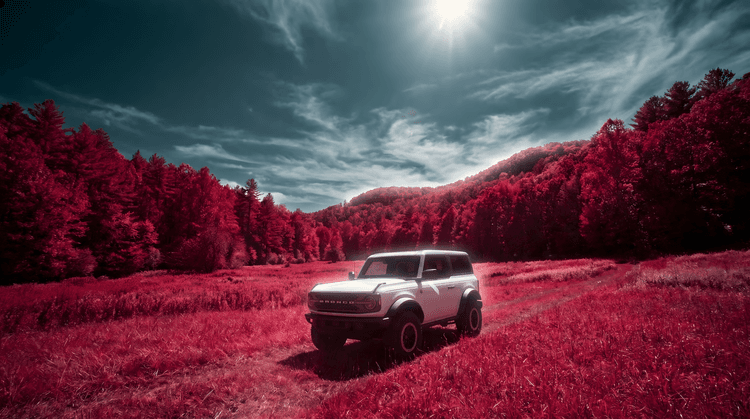 Crimson Horizon Ford Bronco Infrared