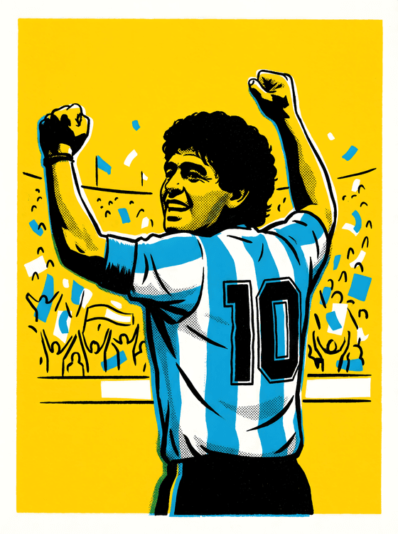 Maradona: The Golden Triumph Pop Art