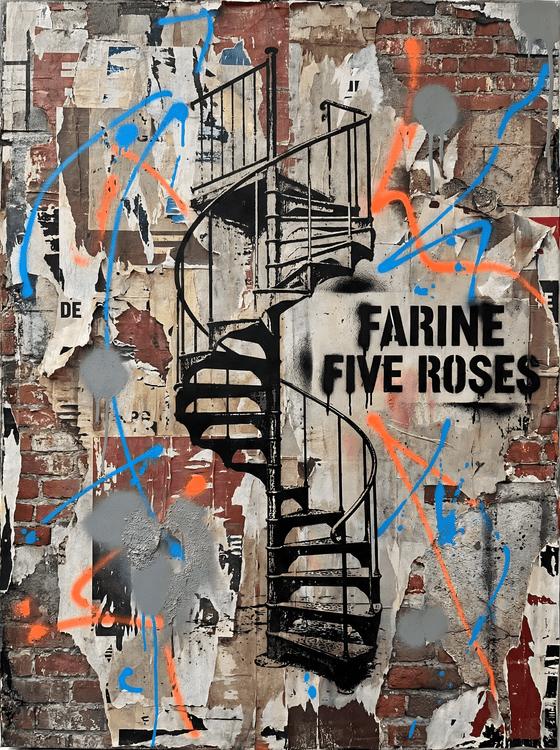 Montreal Industrial Echo: Farine Five Roses Stencil