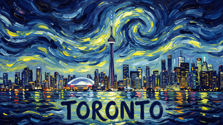 Toronto Starry Night Skyline