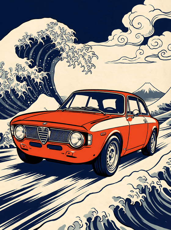 The Great Wave of Alfa Romeo Giulia Sprint GTA