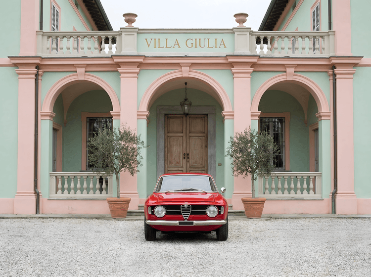 Alfa Romeo Giulia at Villa Giulia