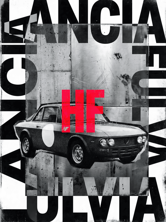 Lancia Fulvia HF Industrial Collage