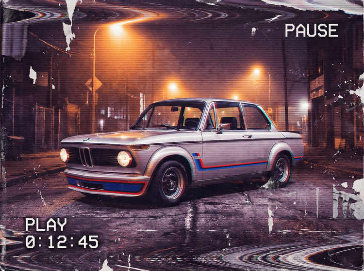 BMW 2002 Turbo VHS Glitch Tape