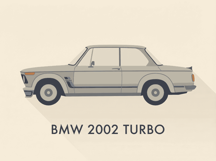 BMW 2002 Turbo Minimalist Profile Poster