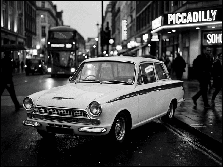 Lotus Cortina London Night Noir