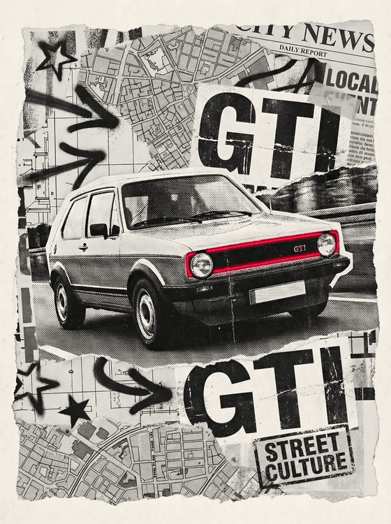 GTI Street Culture: The Original Hot Hatch Collage
