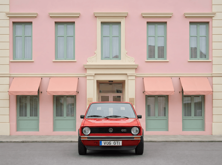 Scarlet GTI at the Pink Hotel