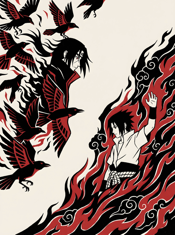 Uchiha Legacy: Crows and Flames