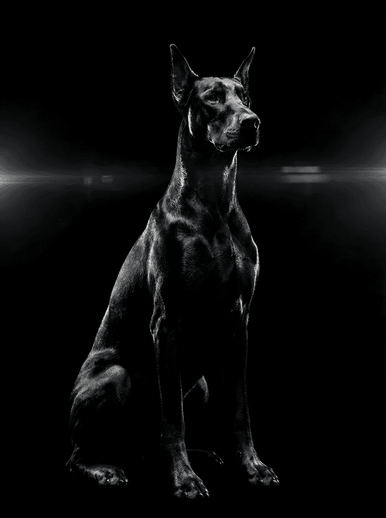 The Noble Shadow: Doberman Cinematic Portrait