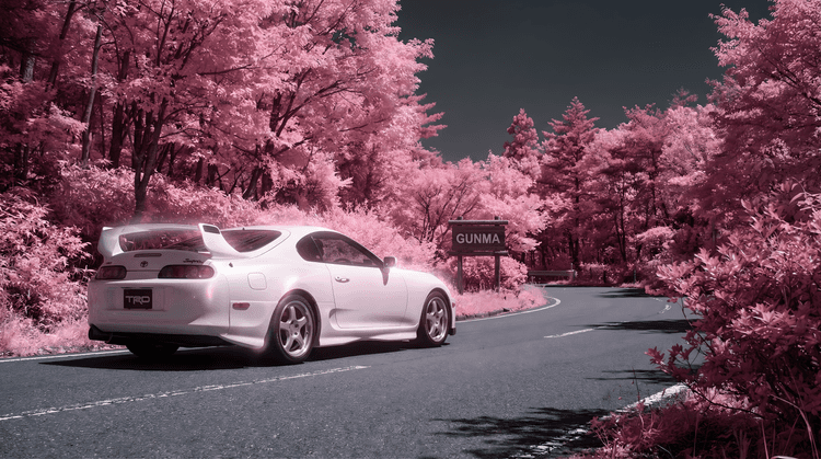 Pink Echo: TRD Supra in Gunma