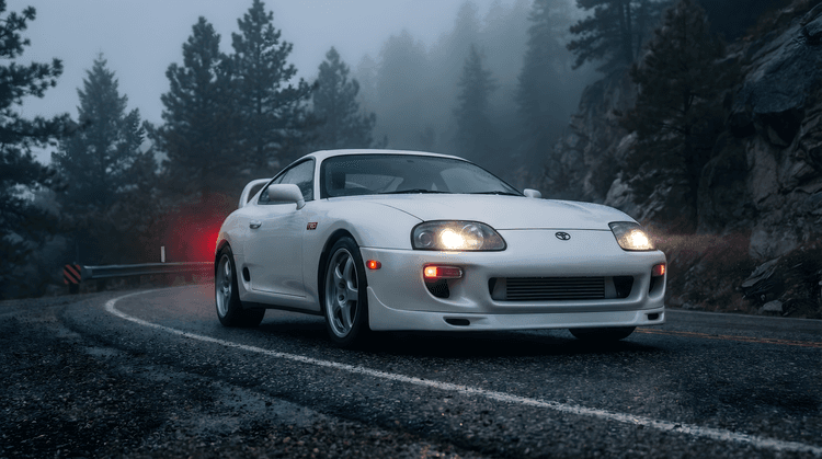 Foggy Touge: Supra A80 TRD in the Mist