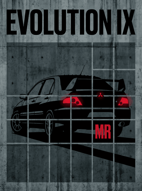 Evolution IX MR: Industrial Grid Silhouette