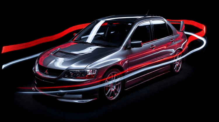 Evo IX: Light Painting Velocity