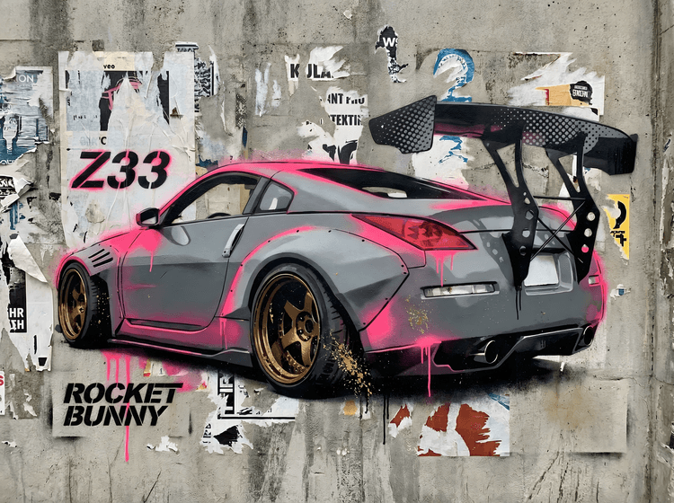Rocket Bunny Z33: Urban Mural