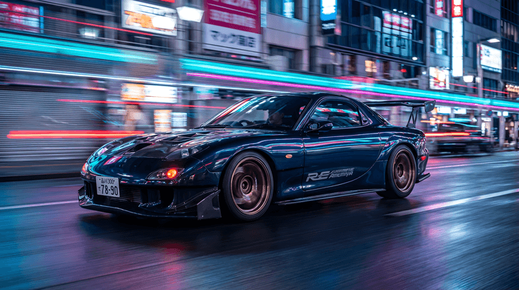 Midnight Velocity: RE Amemiya RX-7 in Tokyo