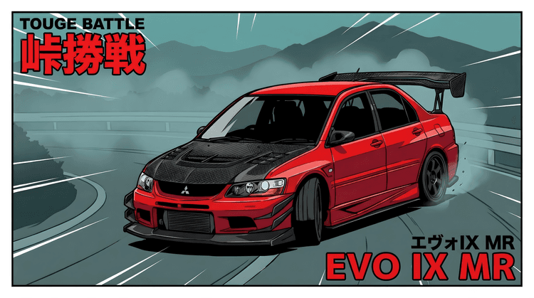 Touge Battle: Evolution IX MR Manga Edition