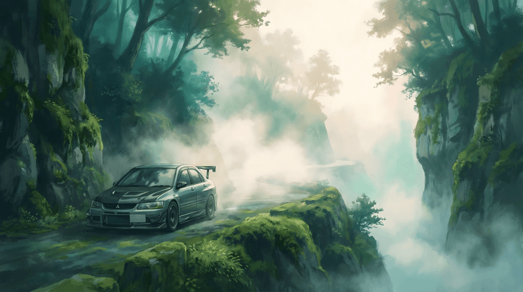 Evolution IX: Foggy Cliffside Pass