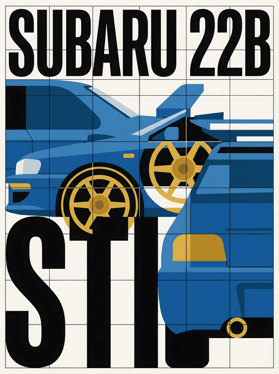 Subaru 22B STi: Graphic Rally Legend