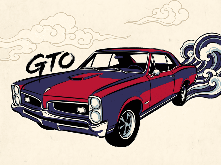 Pontiac GTO: Ukiyo-e Wave Rider